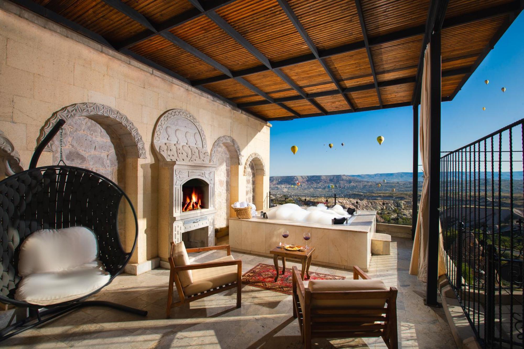Simera In Cappadocia - Special Class - Best View Rooftop Üchisar Exteriér fotografie